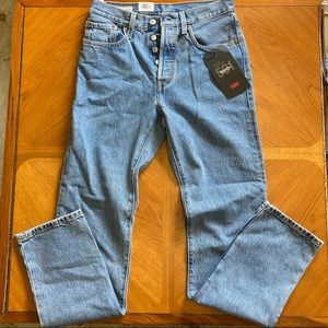 LEVI’S 501 ORIGINAL FIT WOMEN’S JEANS HIGH RISE STRAIGHT LEG NWT 26x32